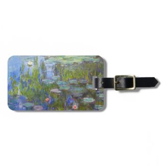 Water Lilies, 1915 Claude Monet cool, old, master, Tags For Luggage