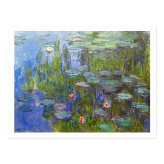 Water Lilies, 1915 Claude Monet cool, old, master, Postcards