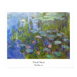 Water Lilies, 1915 Claude Monet cool, old, master, Posters