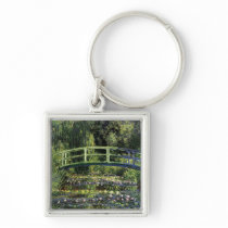 Water Lilies and Japanese Bridge Keychain
