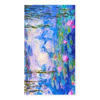 Water Lilies Claude Monet Business Card Templates