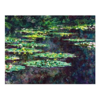 Water Lilies Claude Monet cool, old, master, maste Post Card