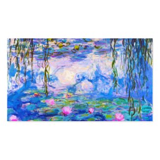 Water Lilies Claude Monet painting old master Business Card
