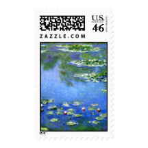 Water Lilies, Claude Monet Postage Stamp