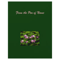 Water lilies-Drk. green Custom Letterhead