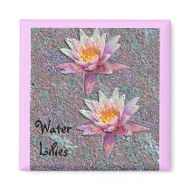 Water Lilies magnets by TheStampStore Water Lilies magnets