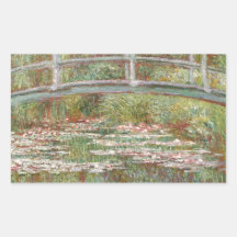 Water Lilies ~ Monet Rectangular Sticker
