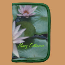 Water Lilies Personalized Rickshaw Folio planners