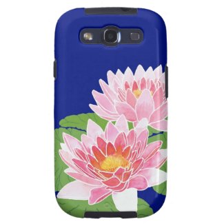 Water Lilies Samsung Galaxy Case S3 Vibe Case