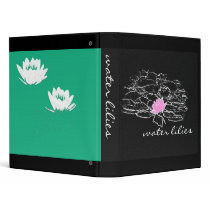 Water Lilies School Binder by farmer77 Water Lilies School Binder