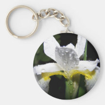 Water Lilly after a Rain Key Chains