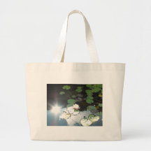 Water Lily and Sun Tote Bag