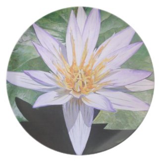 Water Lily Fine Art Plate
