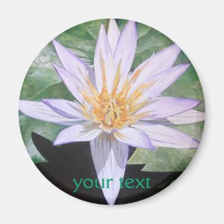 Water Lily Fine Art Refrigerator Magnet
