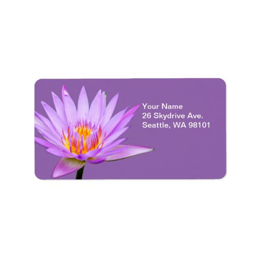 Water Lily Label | Zazzle