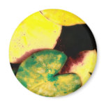 Water lily leaves magnet