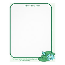 Water Lily Letterhead