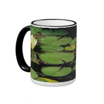 Water Lily & Lilypads Mug by farmer77 Water Lily & Lilypads Mug