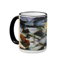 Water Lily & Lilypads Mug by farmer77 Water Lily & Lilypads Mug