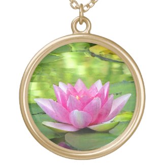 Water Lily Lotus Necklace