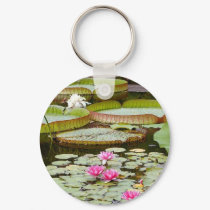 Water Lily Pads Ponds keychains