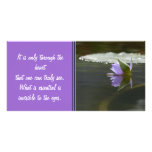 Water Lily Photo Card with text caption