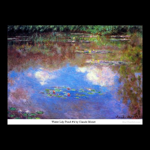 Water Lily Pond #4 by Claude Monet Poster