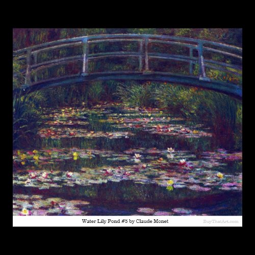 Water Lily Pond #5 by Claude Monet Posters