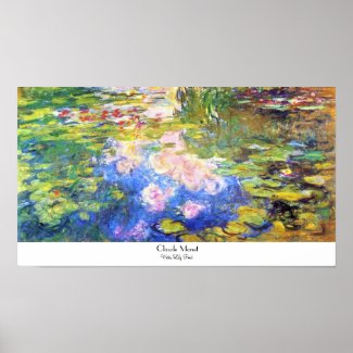 Water Lily Pond Claude Monet Poster