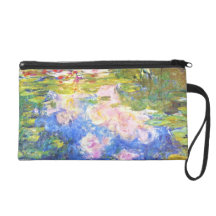 Water Lily Pond Claude Monet Wristlet Clutch