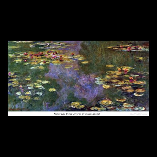 Water Lily Pond, Giverny by Claude Monet Poster