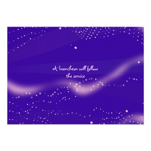 Water Lily Pond Jewish Baby Naming Invitation