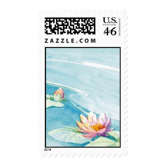 water lily stamp stamp