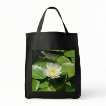 Water Lily & Turtle Bag by farmer77 Water Lily & Turtle Bag