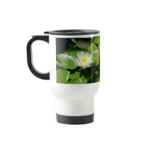 Water Lily & Turtle Mug by farmer77 Water Lily & Turtle Mug
