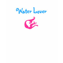 Water Lover-Mermaid Design-Top t-shirts by pammys Water Lover-Mermaid Design-Top t-shirts