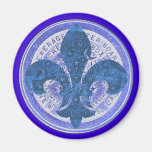 Water Meter Fleur De Lis Fridge Magnet