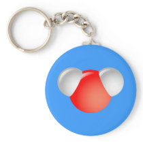 Water Molecule H2O Keychains