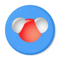 Water Molecule H2O Magnet