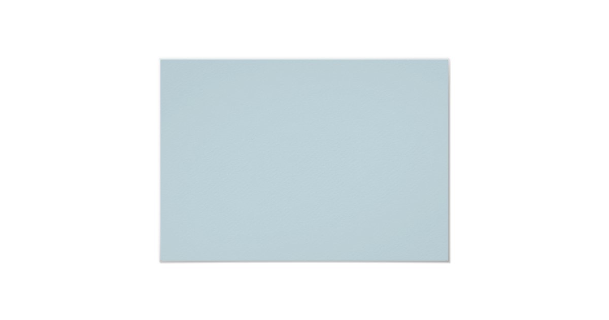 Water Muted Light Blue Solid Color Background Card Zazzle