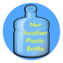 water, Not Another Plastic Bottle stickers by hhackeman water, Not Another Plastic Bottle stickers