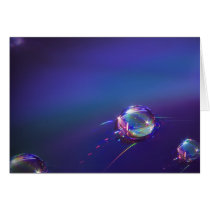 Water on Plastic Abstract Greeting Card