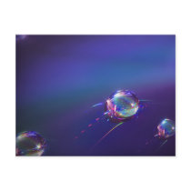 Water on Plastic Abstract Postcard