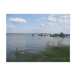Water on the horizon post card