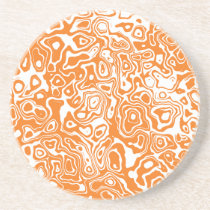 Water Orange/White Coaster coasters
