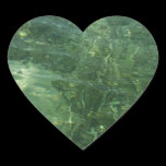 Water over Sea Grass Heart Sticker