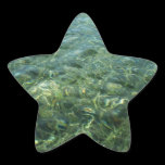 Water over Sea Grass Star Sticker