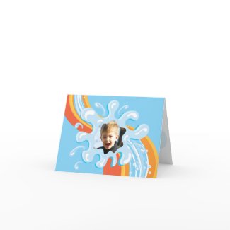 Water Park Pool Party Thank you card zazzle_card