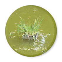 Water plant in a pond – is there a prince hiding? magnets by Yarijik Water plant in a pond – is there a prince hiding? magnets