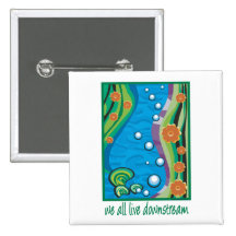 Water Pollution Button